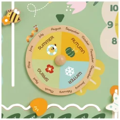 Classic World Houten Vintage Kalender Leerklok