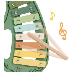 Classic World Houten Vintage Xylofoon Groen 2dlg.