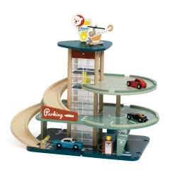 Classic World Houten Vintage Garage met Auto's, 11dlg.