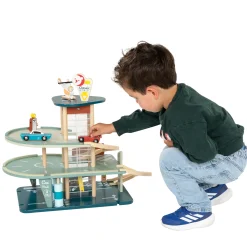 Classic World Houten Vintage Garage met Auto's, 11dlg.