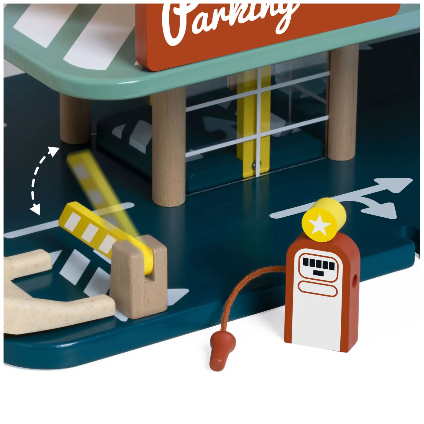 Classic World Houten Vintage Garage met Auto's, 11dlg.