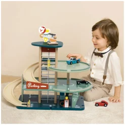 Classic World Houten Vintage Garage met Auto's, 11dlg.