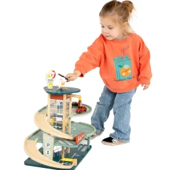 Classic World Houten Vintage Garage met Auto's, 11dlg.