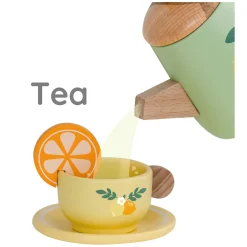 Classic World Houten Vintage Theeset met Dienblad, 14dlg.