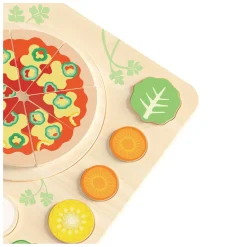 Classic World Houten Vormenpuzzel Pizza, 22st.