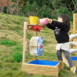 Classic World Houten Watertafel met Trechters en Watermolen