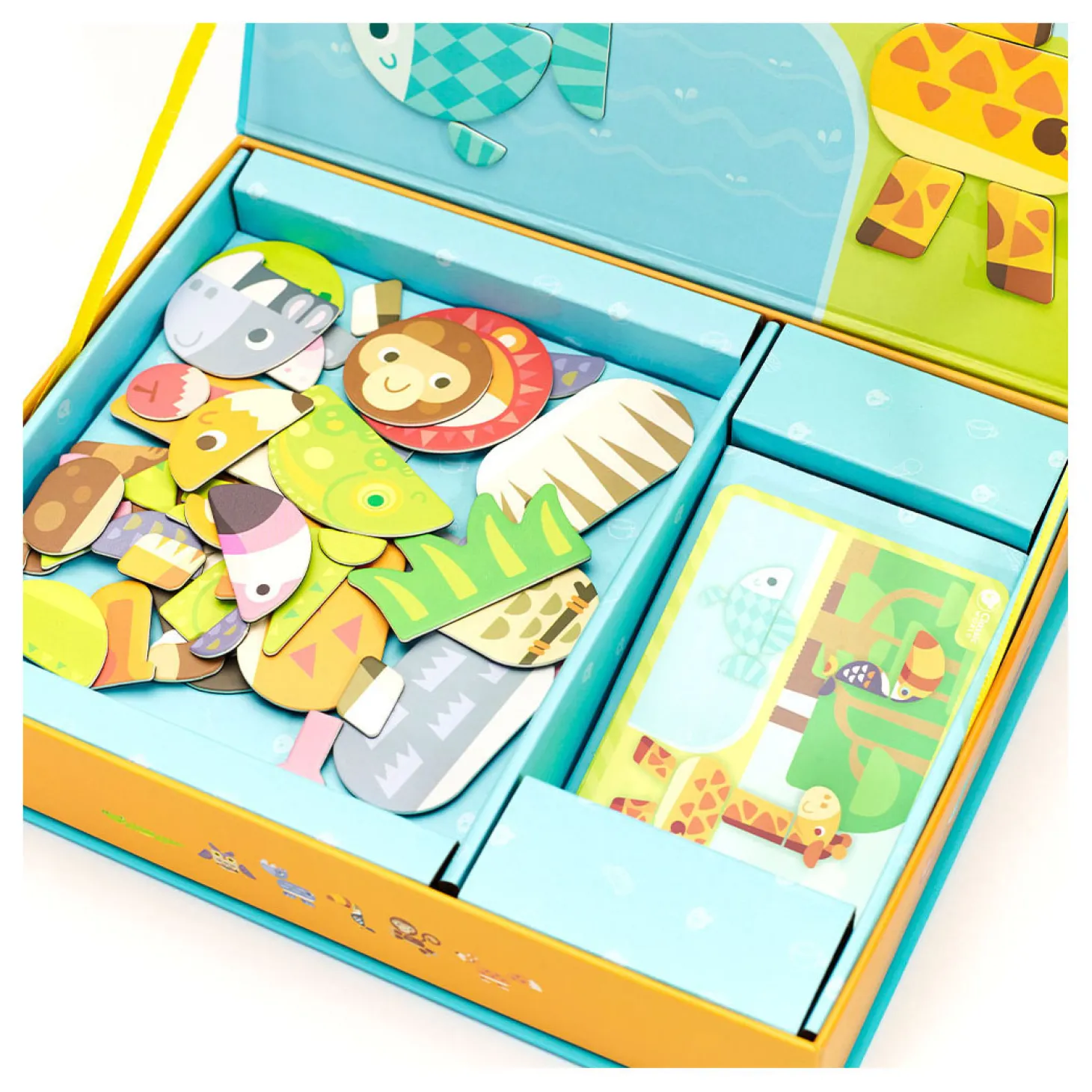 Classic World Magneetspel Bosdieren, 60dlg.