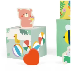 Classic World Stapelblokken met Bosdieren, 10dlg.