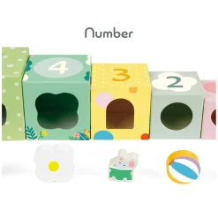 Classic World Stapelblokken met Bosdieren, 10dlg.