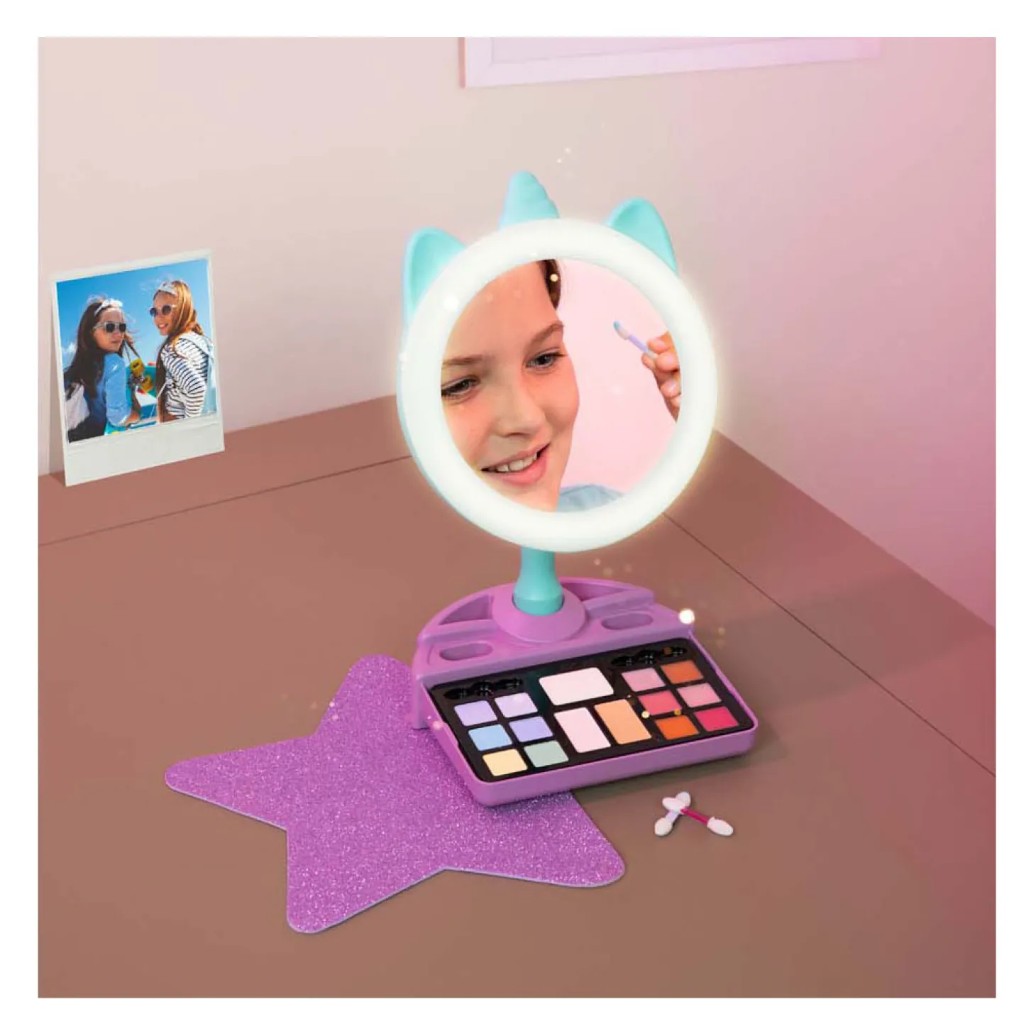 Clementoni Crazy Chic - Eenhoorn Spiegel met LED Ring Licht