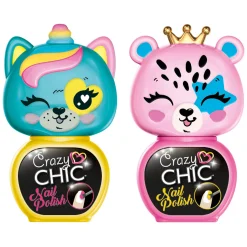 Clementoni Crazy Chic Nagellak Geel/Roze, 2st.