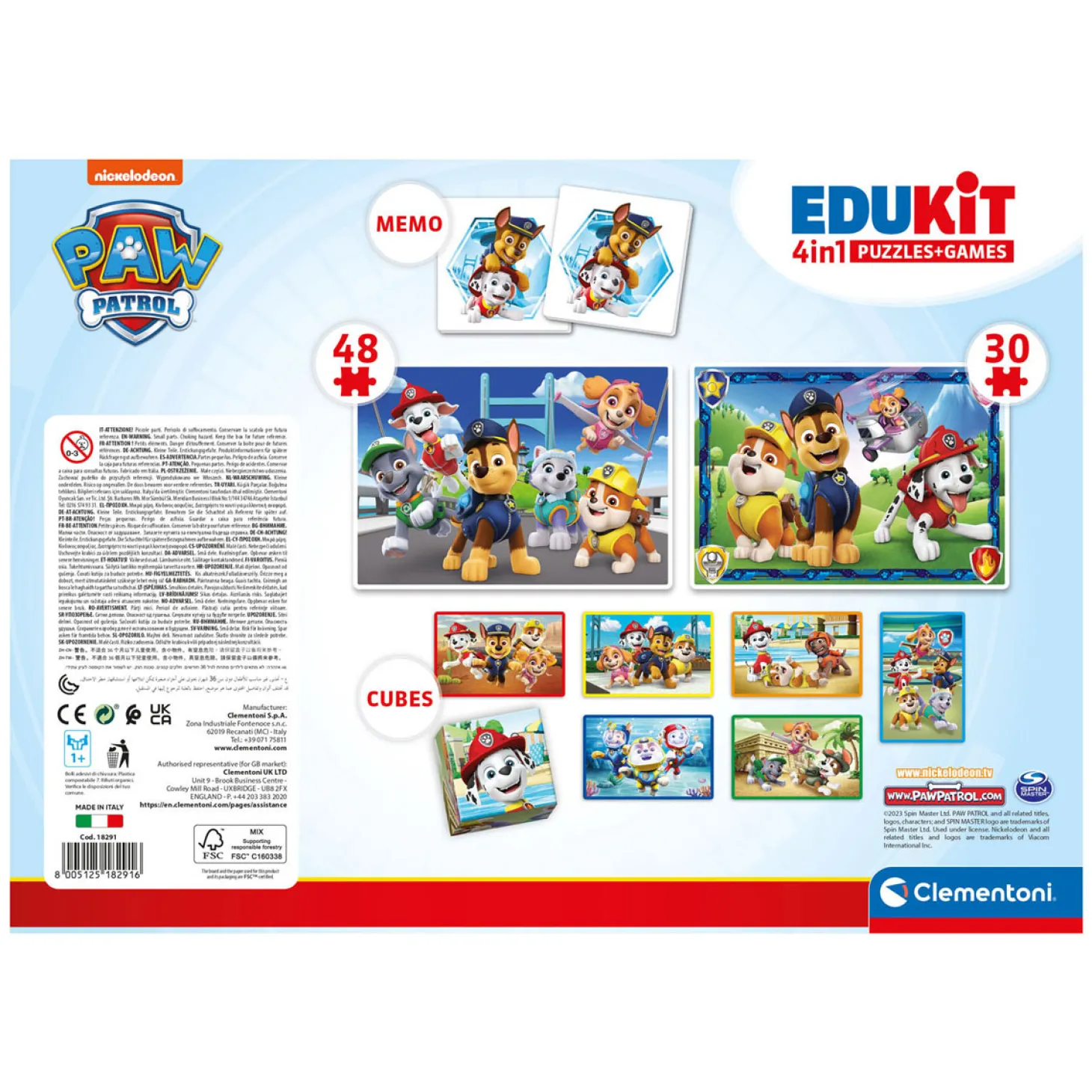 Clementoni Edukit 4in1 PAW Patrol