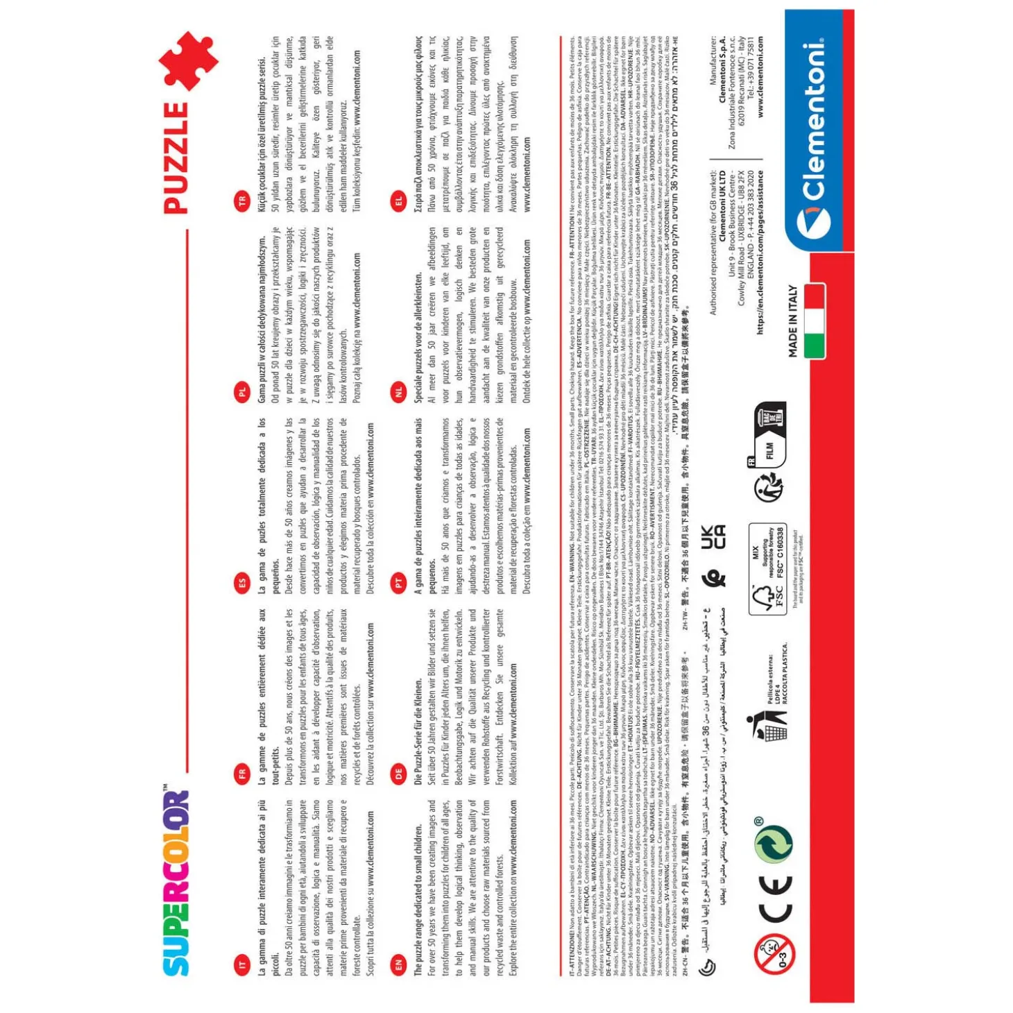 Clementoni Legpuzzel - Spiderman, 180st.