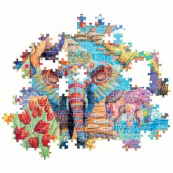 Clementoni Legpuzzel Kunstwerken Olifanten Carnaval, 500st.