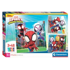 Clementoni Legpuzzel Super Color Vierkant Marvel Spidey and His Friends, 3x48st.
