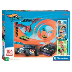 Clementoni Legpuzzel Super Color Hot Wheels, 104st.