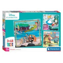 Clementoni Legpuzzel Super Color Vierkant Disney Classics, 3x48st.
