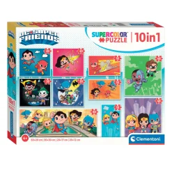 Clementoni Legpuzzel Super Color 10in1  DC Comics