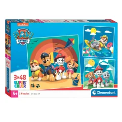 Clementoni Legpuzzel Super Color Vierkant PAW Patrol, 3x48st.