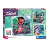 Clementoni Legpuzzel Super Color Vierkant Disney Stitch, 3x48st.