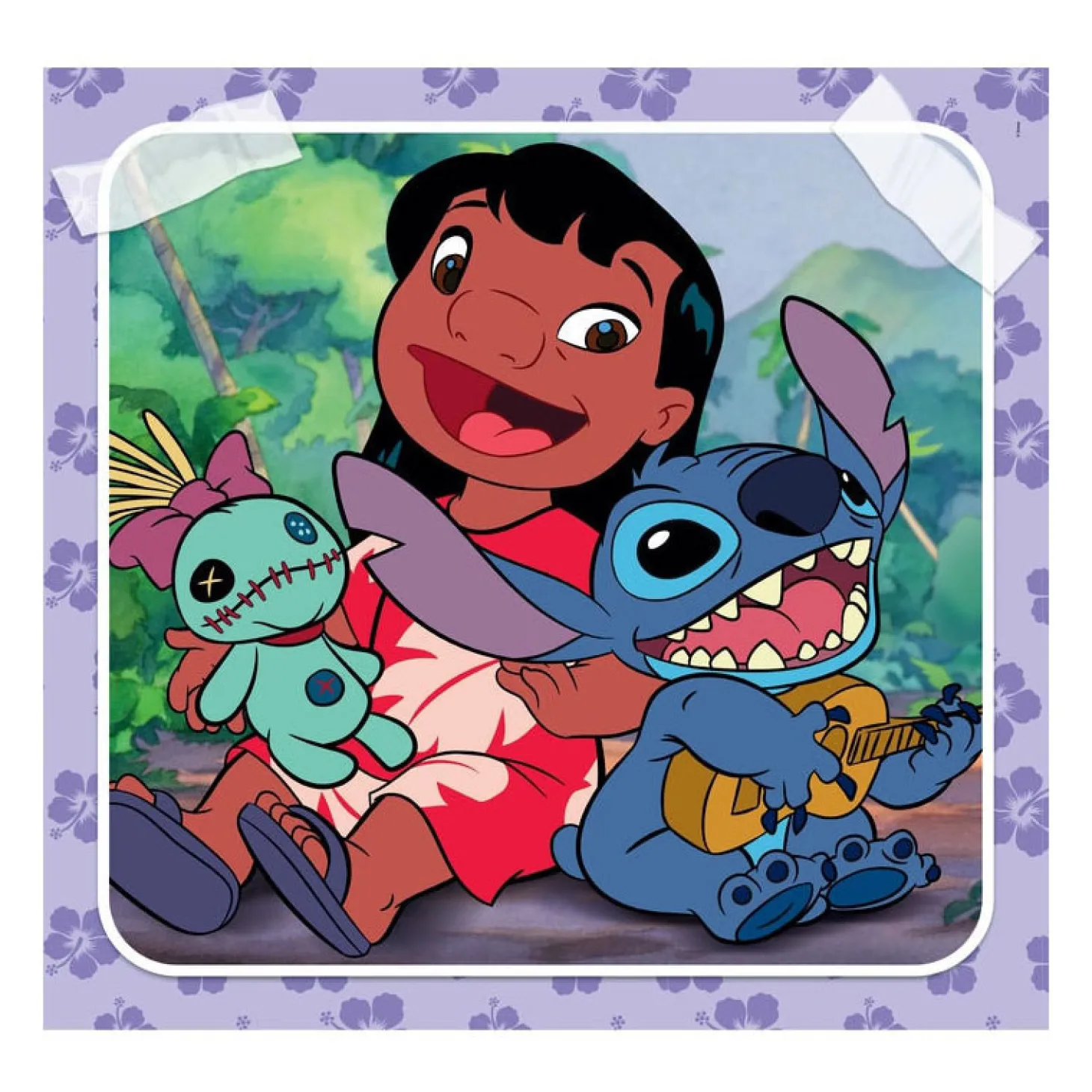 Clementoni Legpuzzel Super Color Vierkant Disney Stitch, 3x48st.