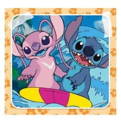 Clementoni Legpuzzel Super Color Vierkant Disney Stitch, 3x48st.