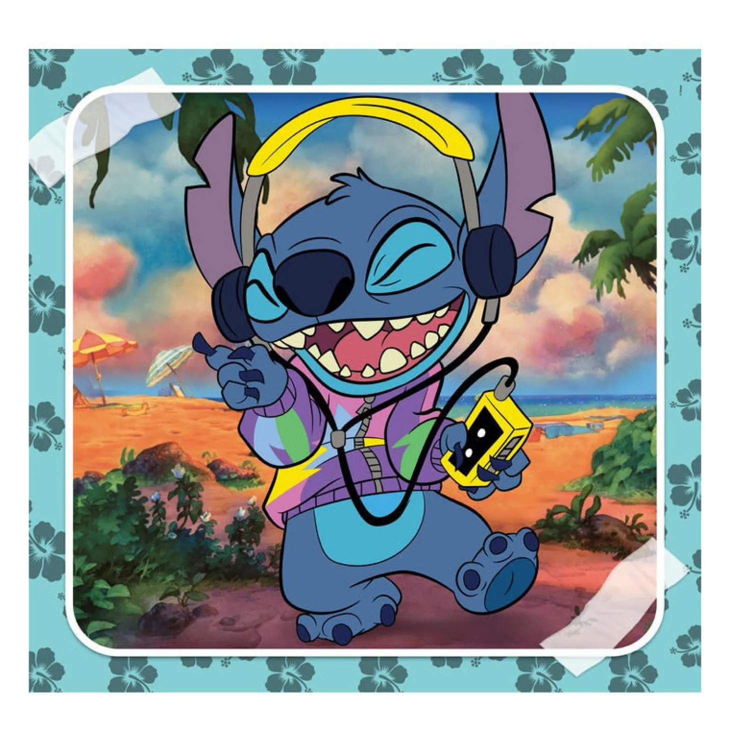 Clementoni Legpuzzel Super Color Vierkant Disney Stitch, 3x48st.