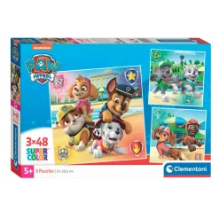 Clementoni Legpuzzel Super Color Vierkant PAW Patrol, 3x48st.