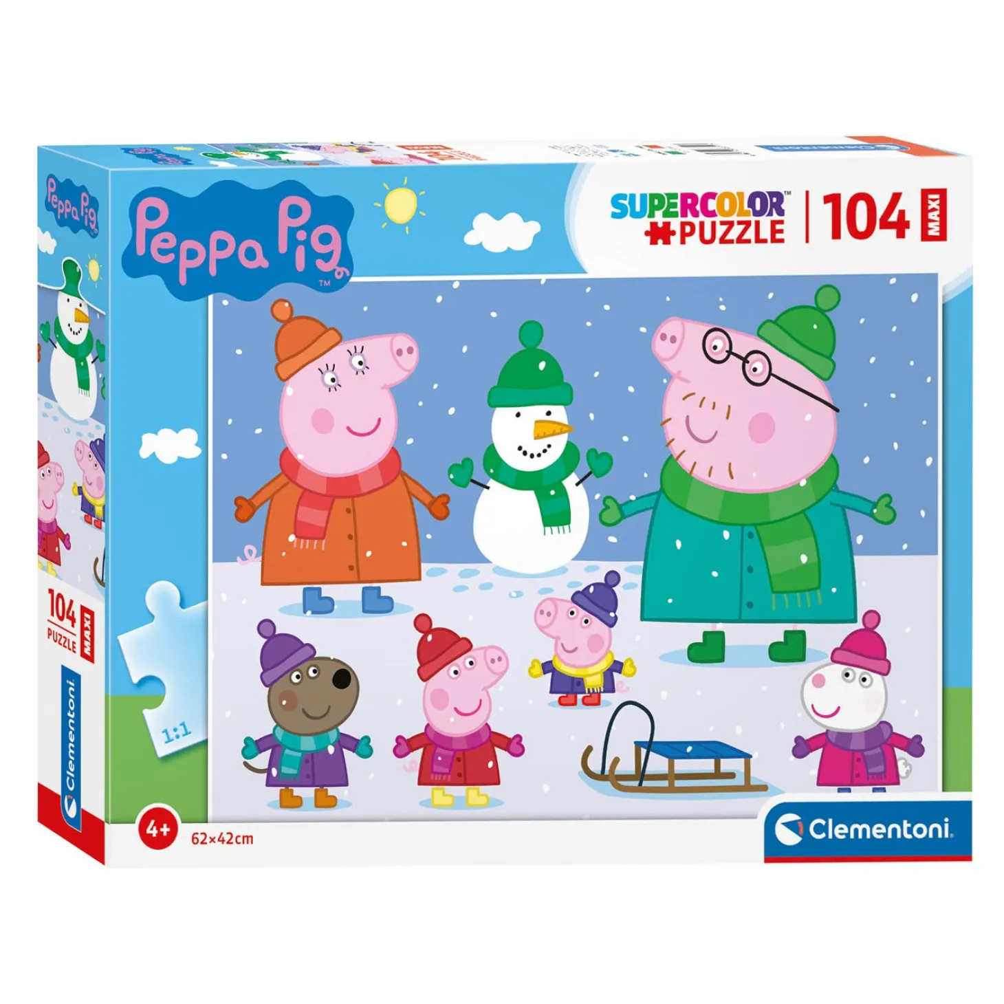 Clementoni Maxi Puzzel Peppa Pig, 104st.