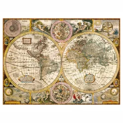Clementoni Puzzel Antieke Wereldkaart, 3000st.