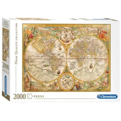 Clementoni Puzzel Antieke Wereldkaart, 2000st.