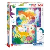 Clementoni Puzzel Grappige Dino's, 2x20st.