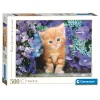 Clementoni Puzzel Kat met Bloemen, 500st.