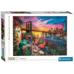 Clementoni Puzzel Manhattan Balcony Sunset, 3000st.