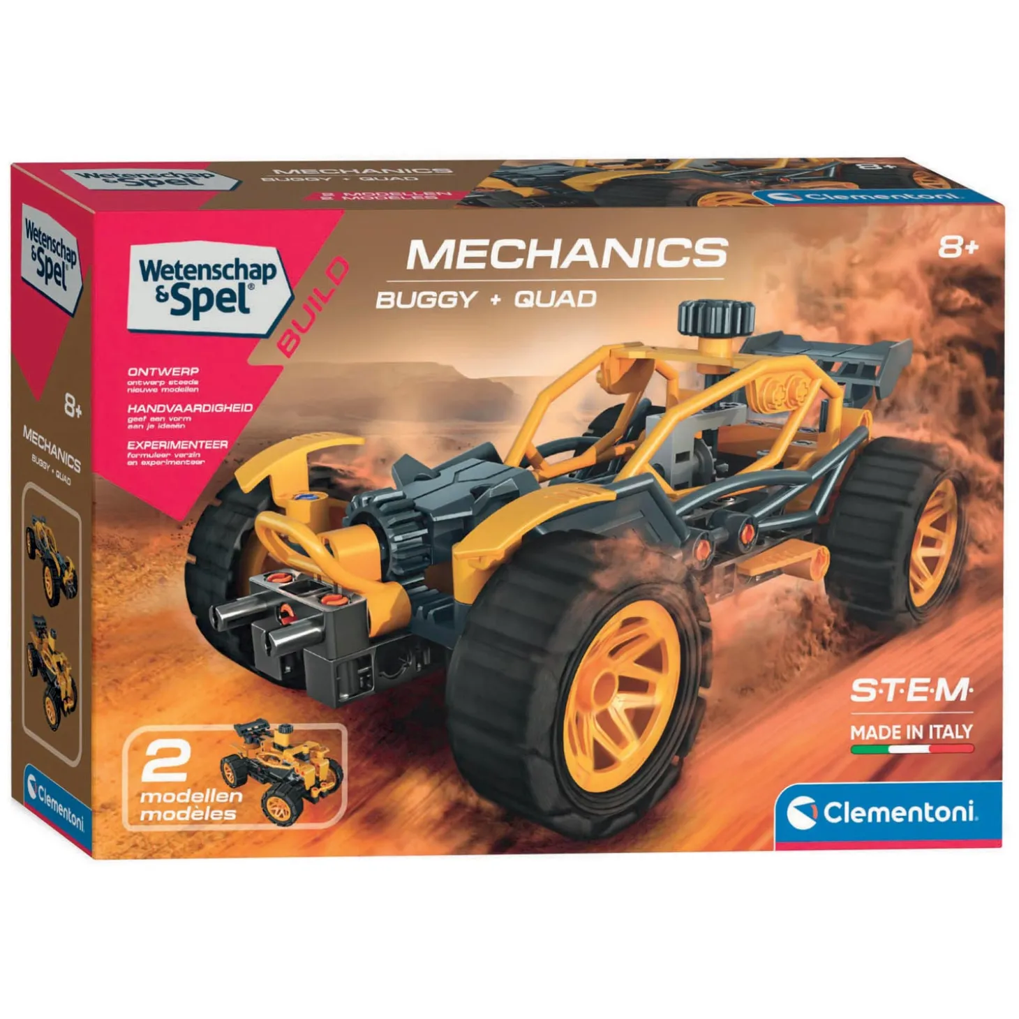 Clementoni Wetenschap & Spel Mechanica - Buggy & Quad - 90dlg.