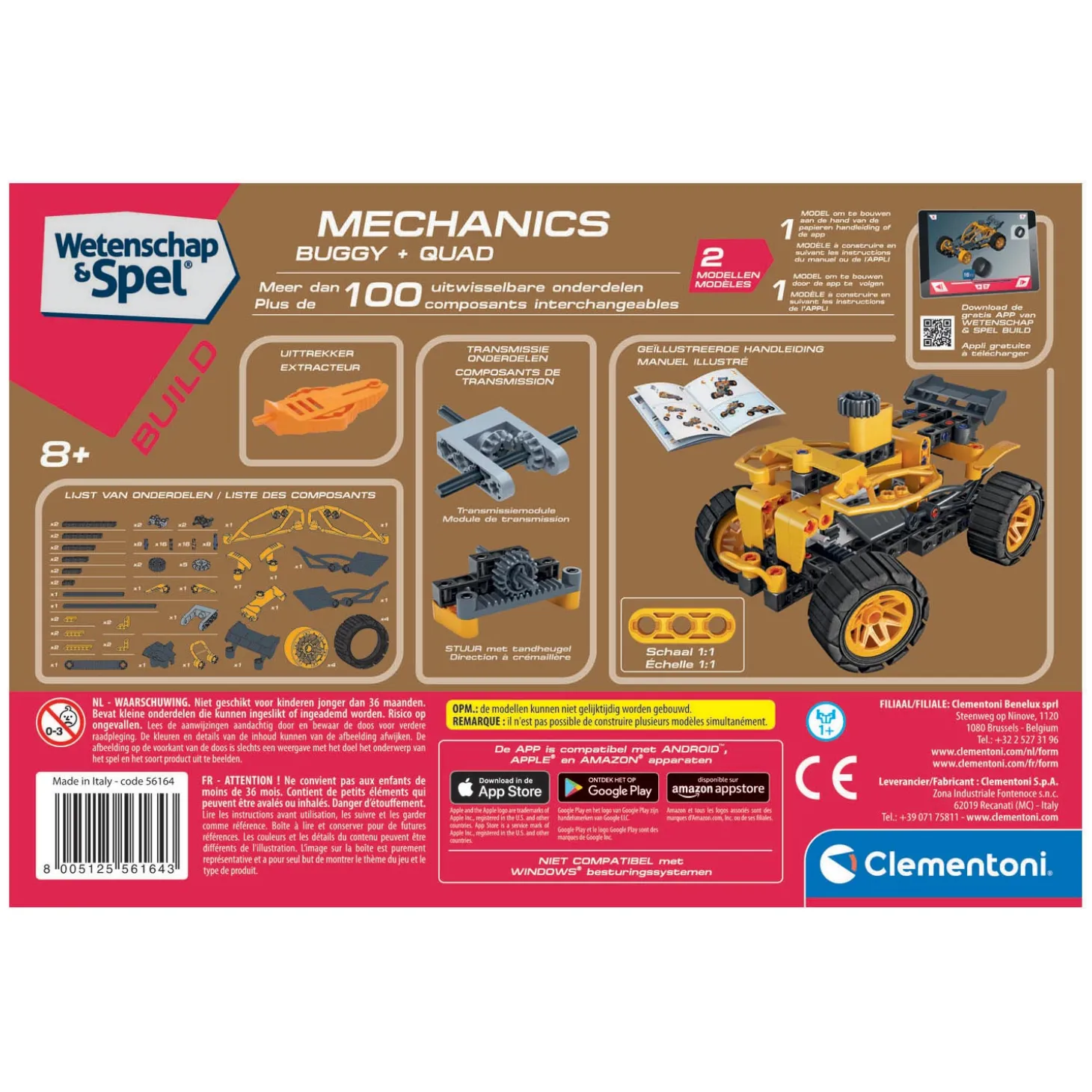 Clementoni Wetenschap & Spel Mechanica - Buggy & Quad - 90dlg.