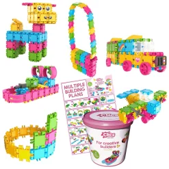 Clics Bouwblokken - Glitter Bouwset 8in1