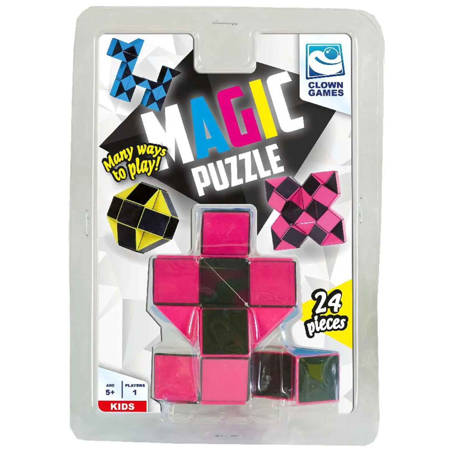 Clown Magic Puzzel 3D, 24dlg.