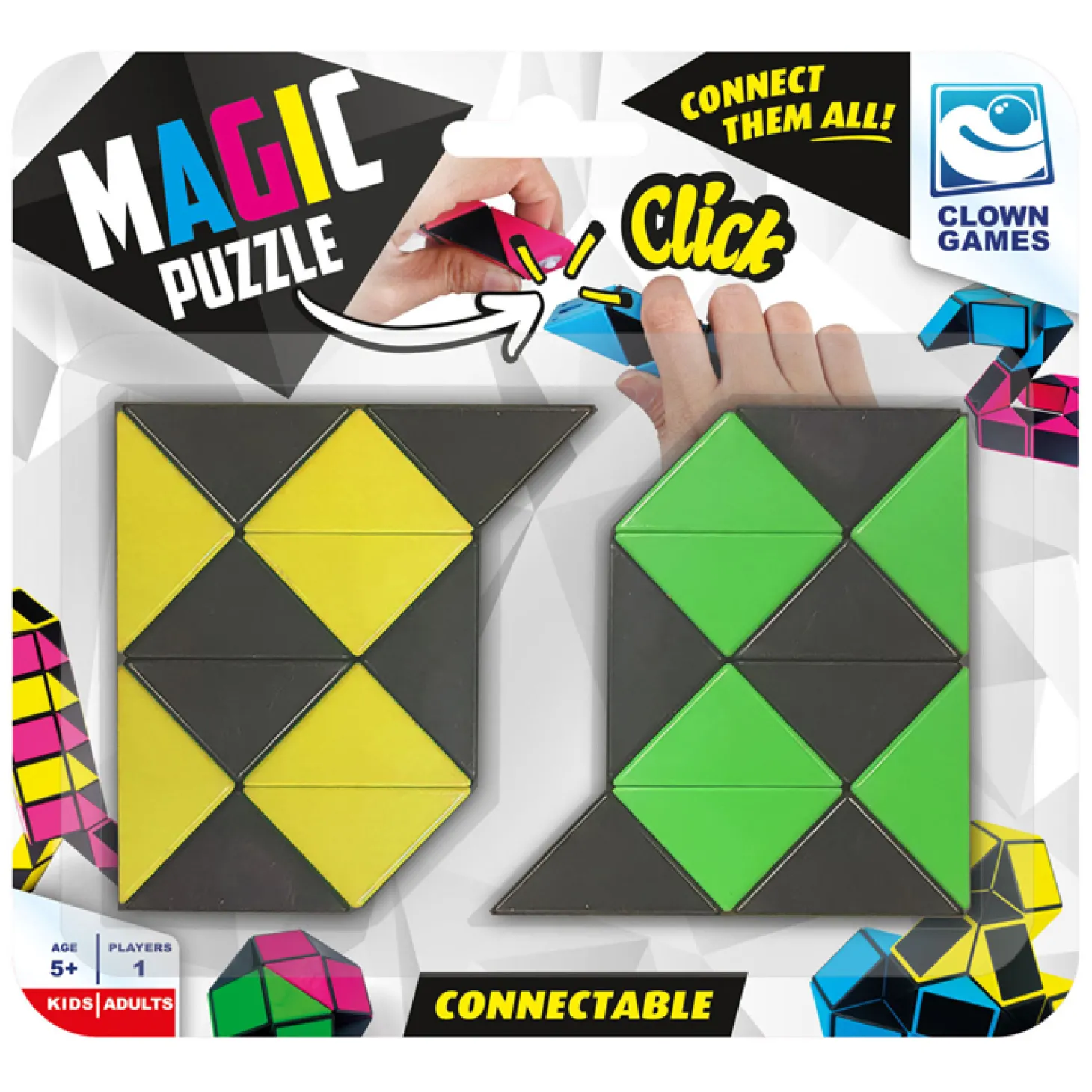 Clown Magic Puzzle Connectable 2x12