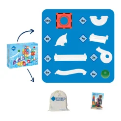 Coblo Knikkerbaan Magnetisch Bouwspeelgoed, 100dlg.