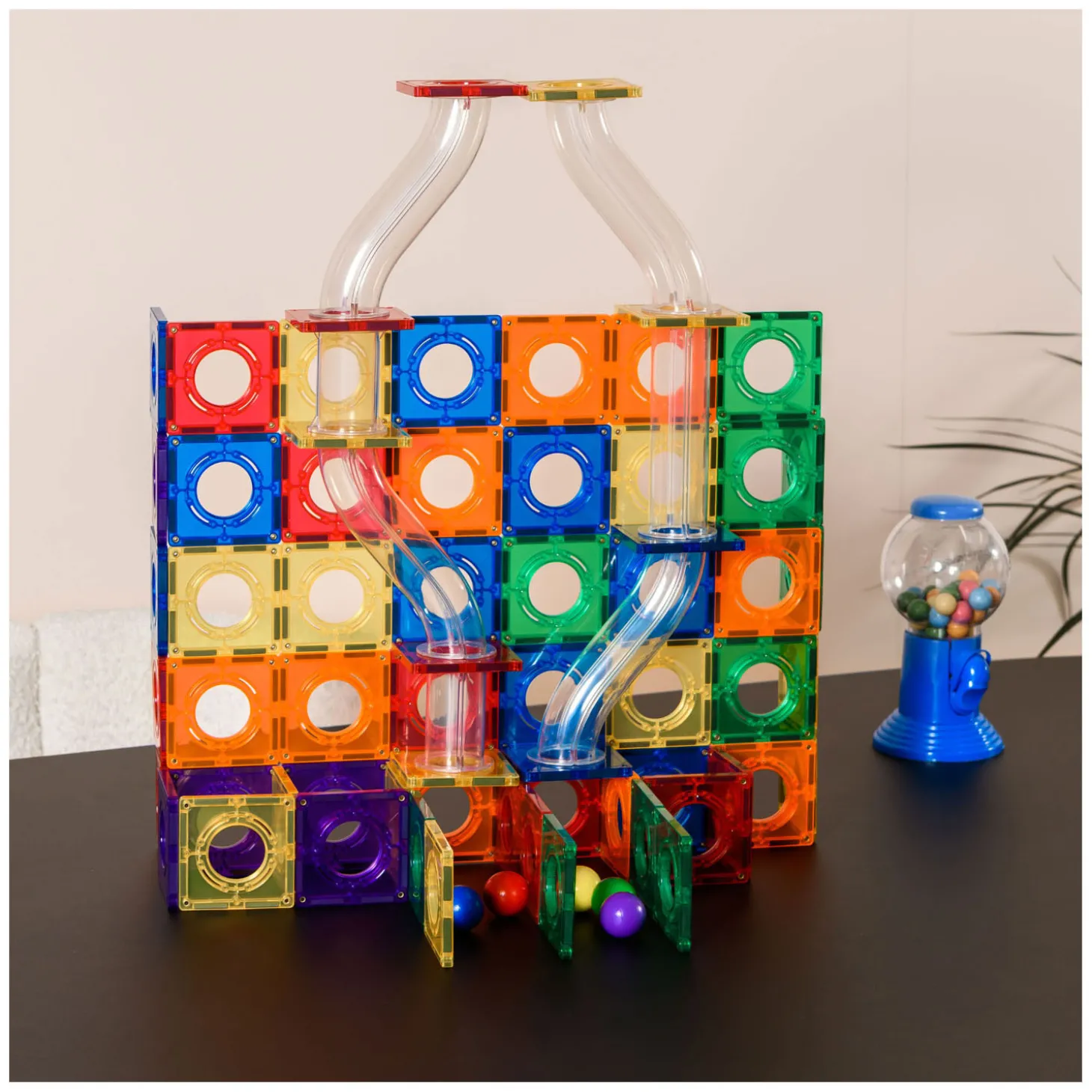 Coblo Knikkerbaan Magnetisch Bouwspeelgoed, 100dlg.