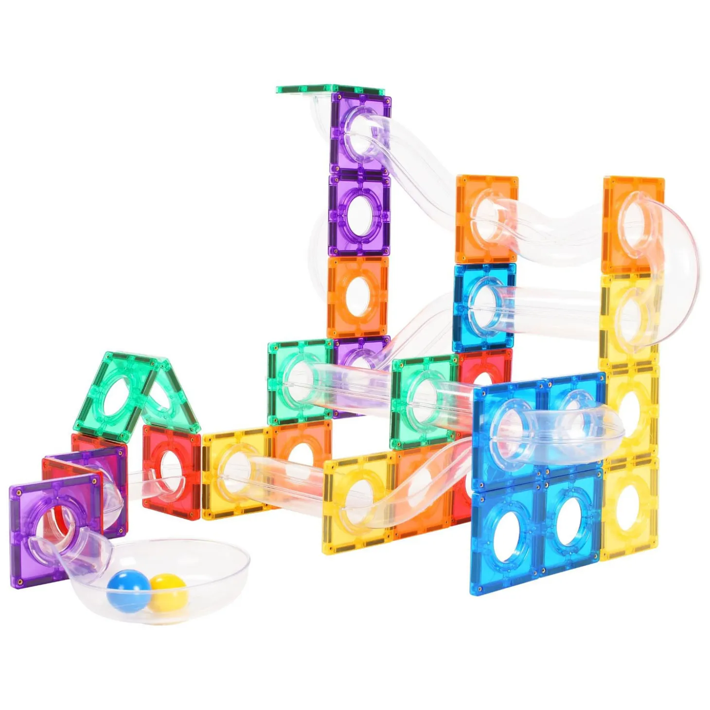 Coblo Knikkerbaan Magnetisch Bouwspeelgoed, 100dlg.