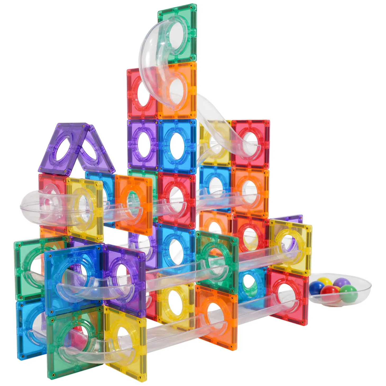 Coblo Knikkerbaan Magnetisch Bouwspeelgoed, 100dlg.