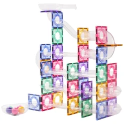 Coblo Knikkerbaan Pastel Magnetisch Bouwspeelgoed, 100dlg.