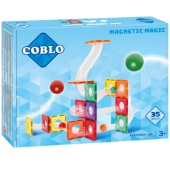 Coblo Knikkerbaan Uitbreidingsset Magnetisch Bouwspeelgoed,  35dlg.