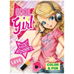 Color & Fun Girls Kleurboek met 200 Stickers