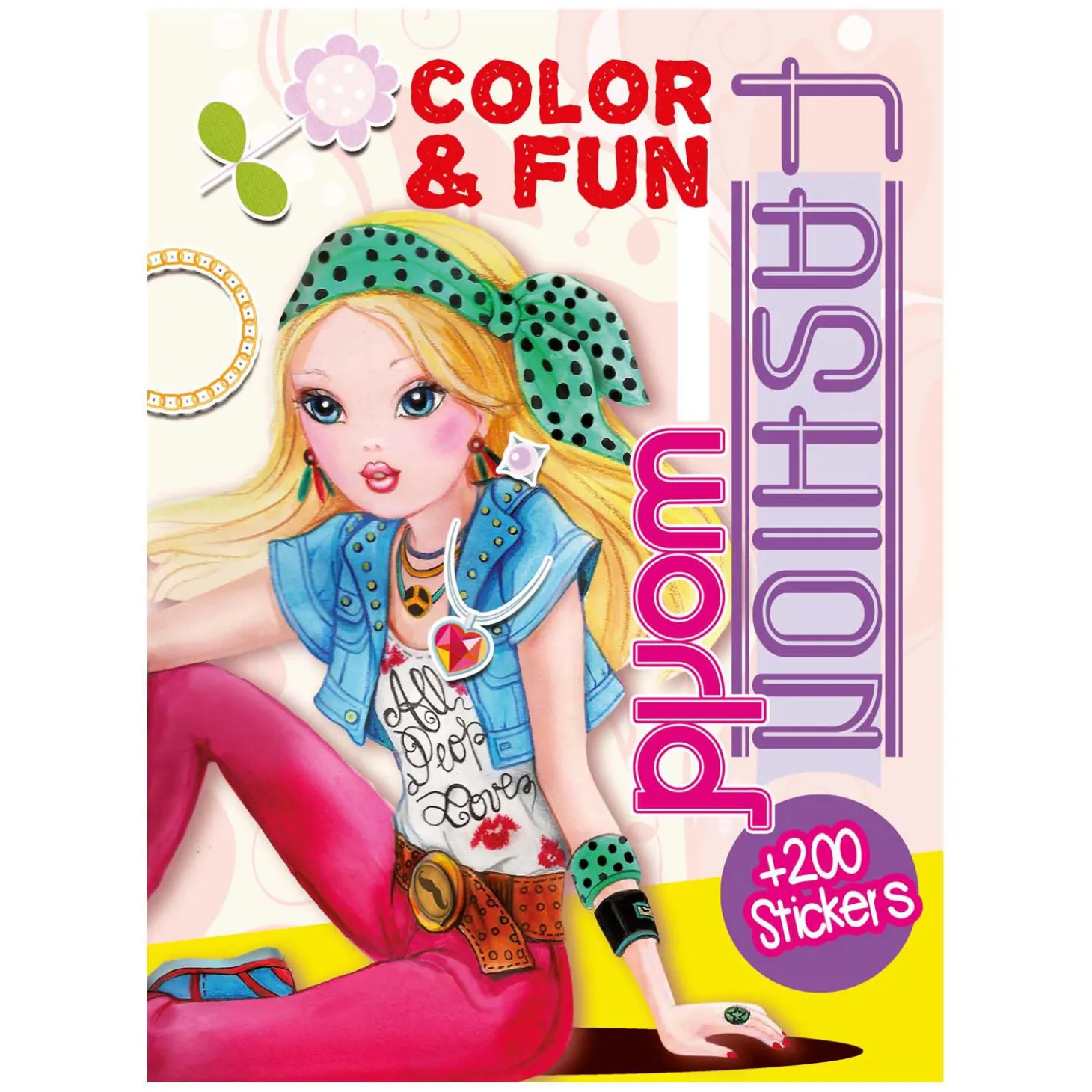 Color & Fun Girls Kleurboek met 200 Stickers