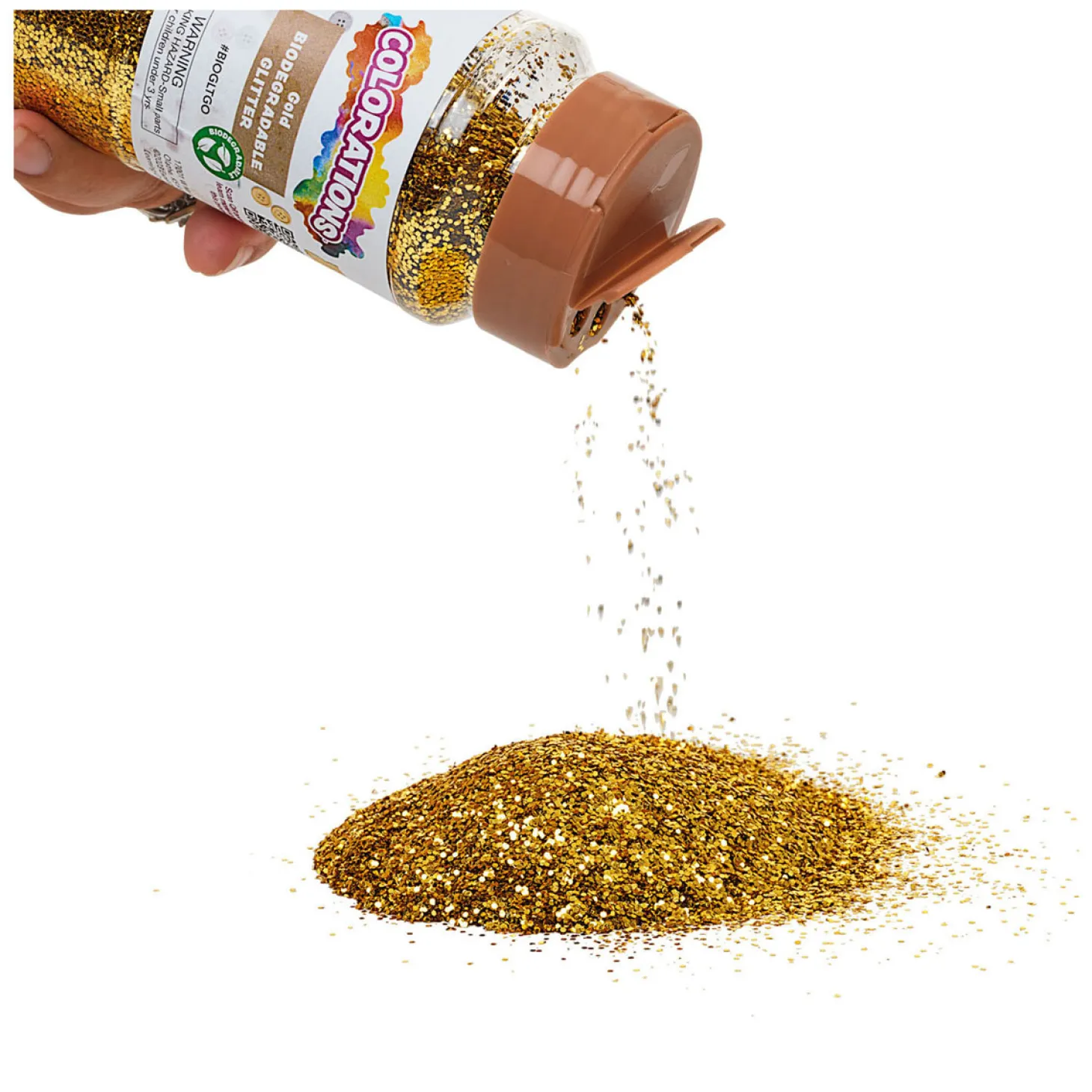 Colorations - Biologische Afbreekbare Glitter - Goud, 113 gram