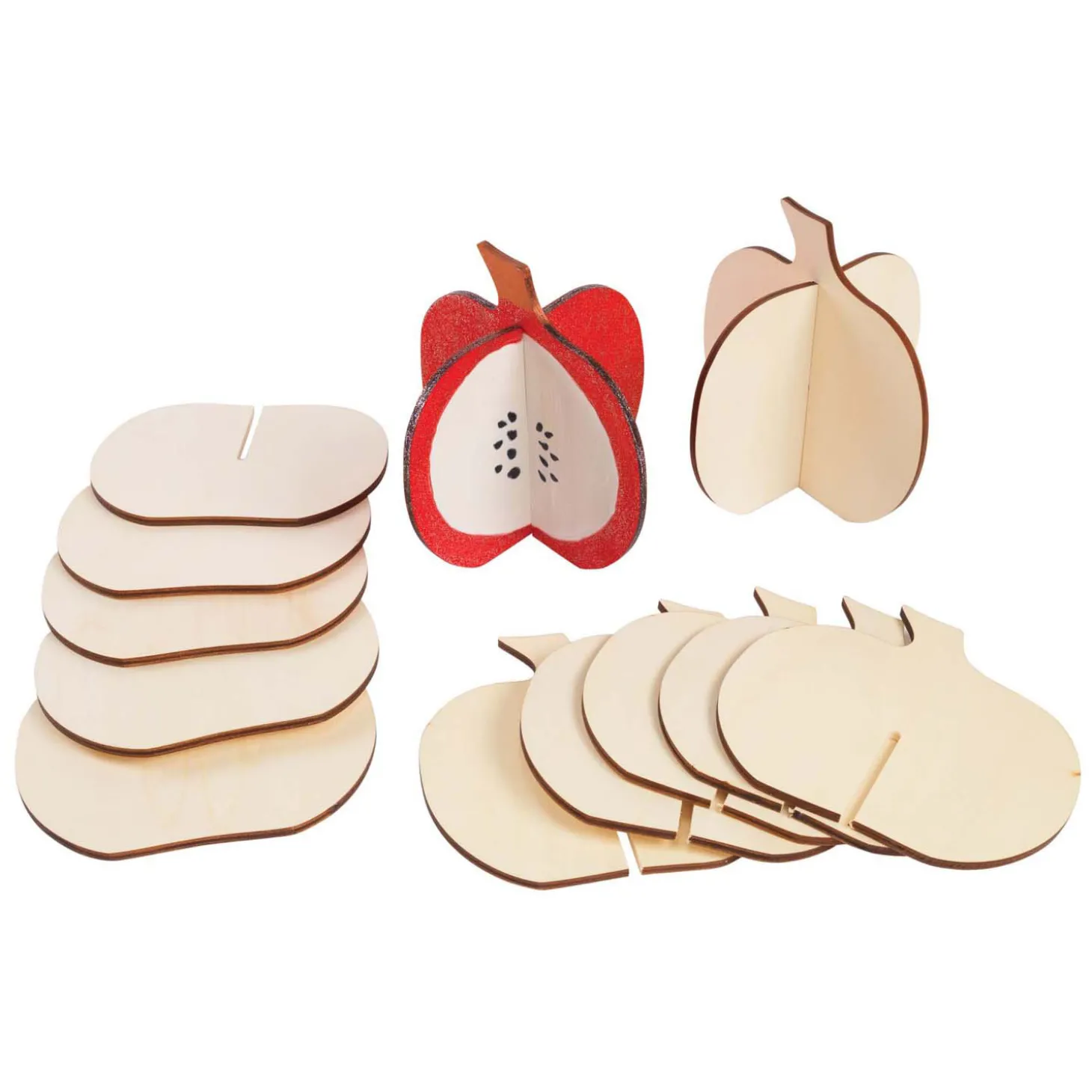 Colorations - Bouw Je Eigen 3D Houten Pompoen, 6dlg.