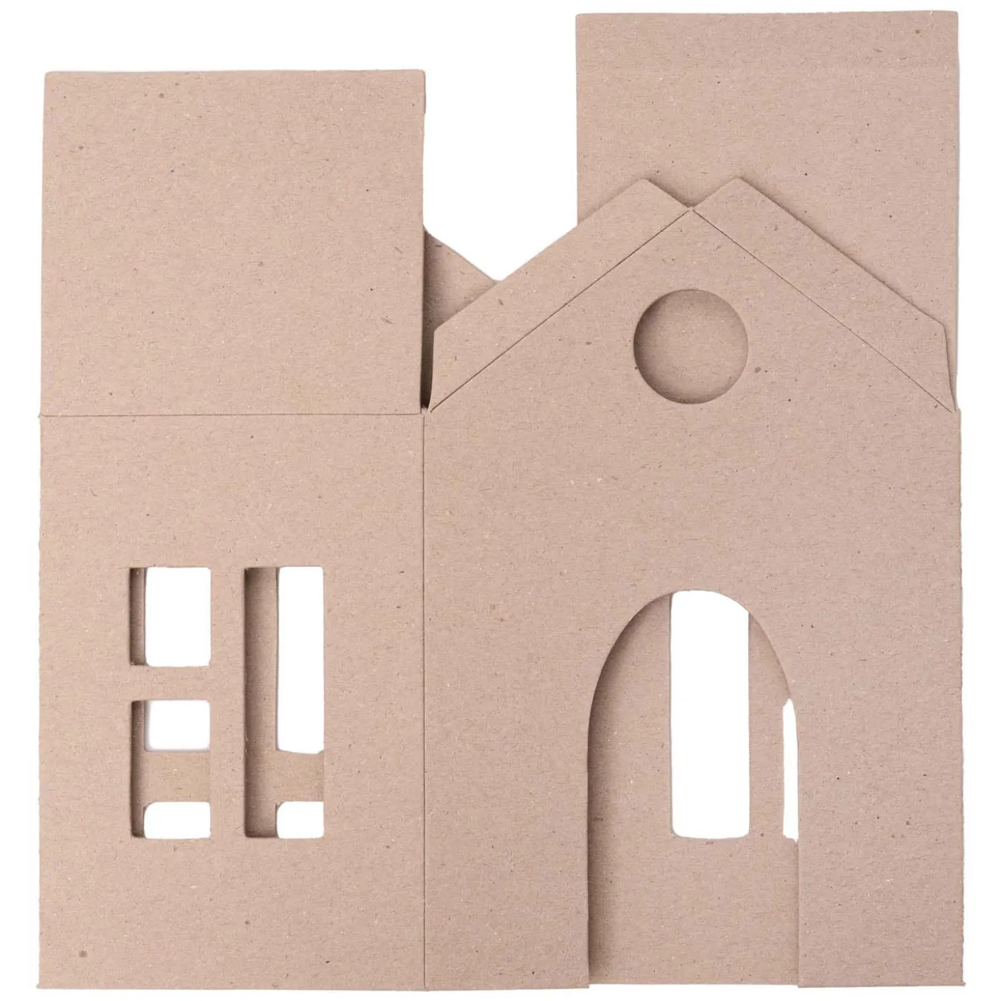 Colorations - DYO Kartonnen Huisjes, 6st.